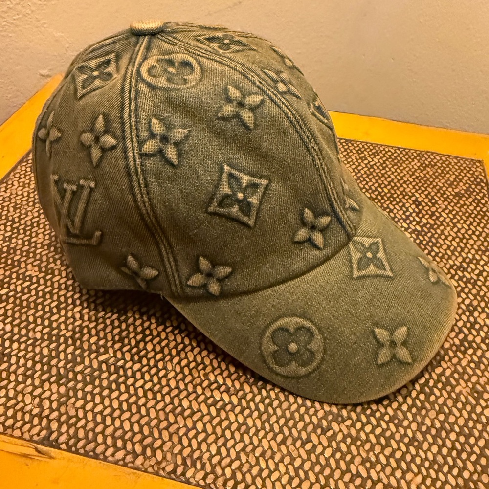 Louis Vuitton Green Monogram Denim Hat